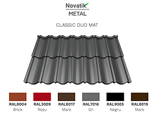 Модульна черепиця Novatik Metal Classic Duo МАТ RAL 9005 Voestalpine 0,5 мм, фото 2