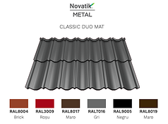 Модульна черепиця Novatik Metal Classic Duo МАТ (2-модульний) Voestalpine 0,5 мм