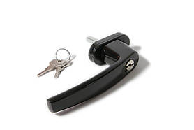 Ручка віконна з ключем MEDOS VIKTORY чорна