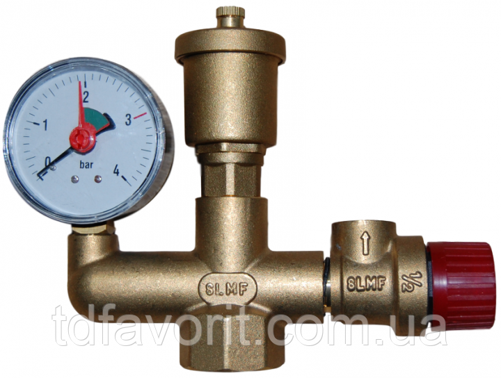 Група безпеки котла Sanlux Termo P1000*1" 2 бари, фото 1