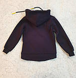 Тепла синя кофта на байці для хлопчика 122,128 зросту, фото 2