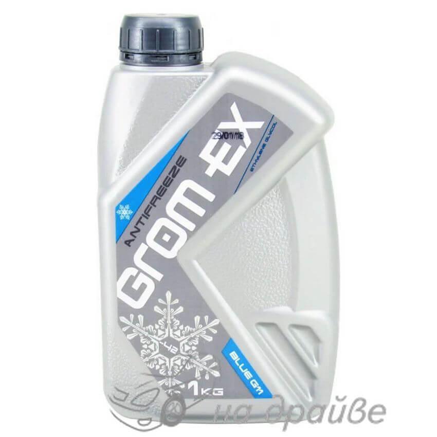 Антифриз синій G11+ Antifreeze Blue -42°C 1кг Grom-Ex