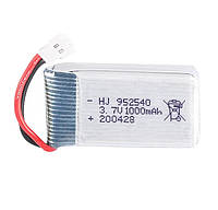 Усиленный аккумулятор для квадрокоптера Syma, JJRC, Hubsan, MJX, SKYTECH, 3.7V, 1000mAh, 952540