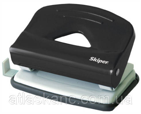 Дырокол 15 л Skiper черный SK-115, фото 1