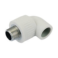 Кут ППР із зовнішнім різьбленням KP 25x1/2M