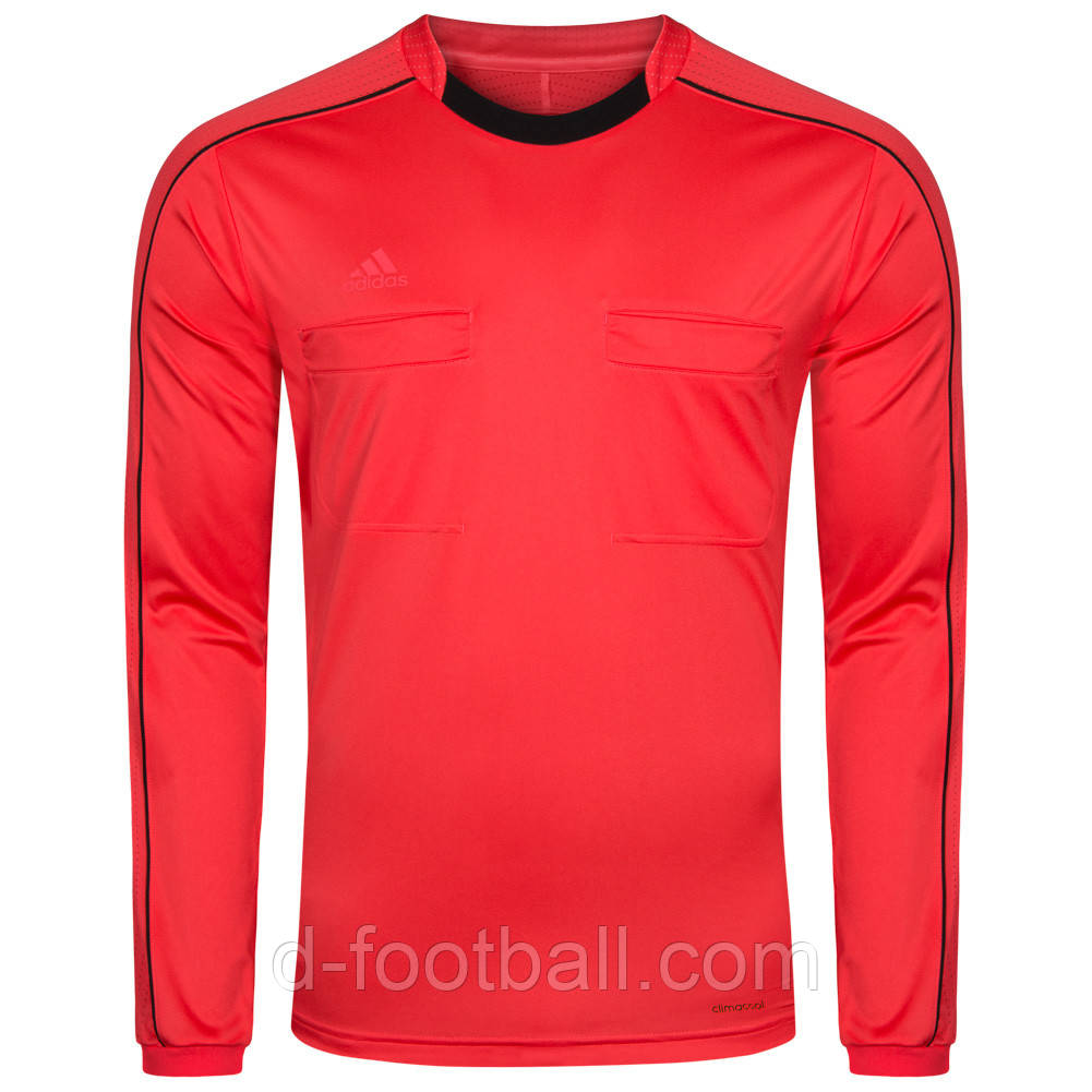 Футболка арбітра з довгим рукавом Adidas Referee 16 Long Sleeve Jersey AJ5918, Червоний, Розмір (EU) — S