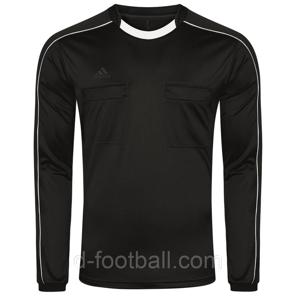 Футболка арбітра з довгим рукавом Adidas Referee 16 Long Sleeve Jersey AJ5920, Чорний, Розмір (EU) — M