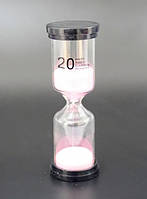 Песочные часы "Круг" розовый песок 20 минут