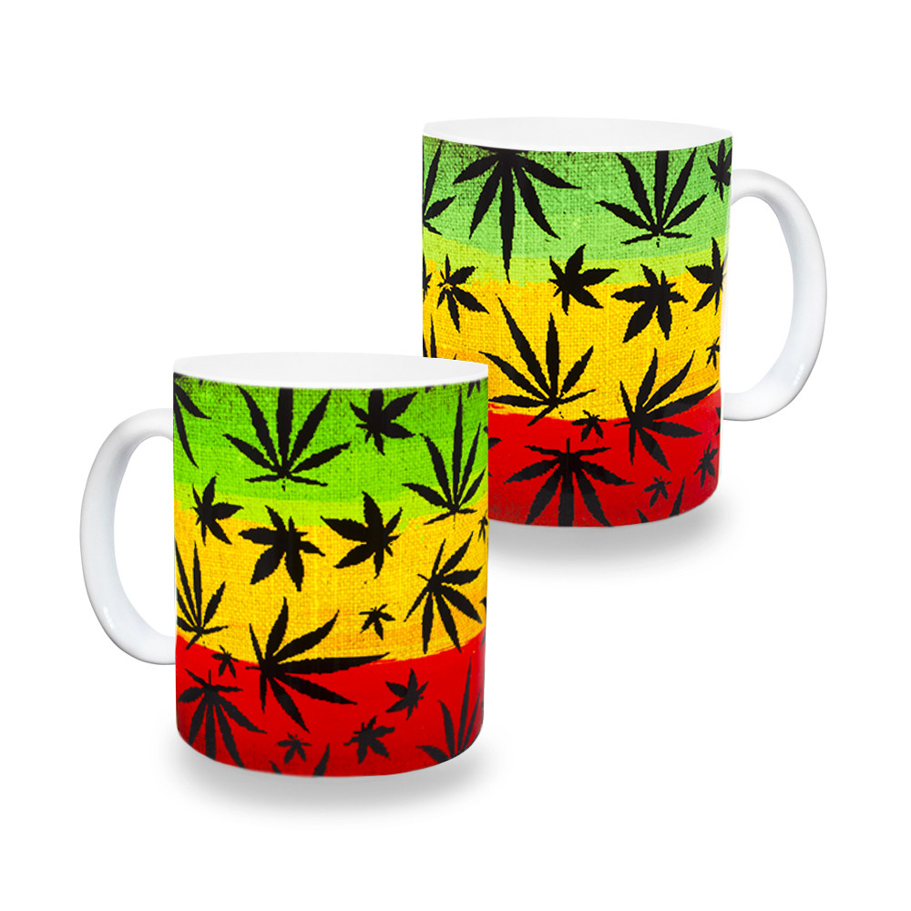Чашка Cannabis (black leaves), фото 1