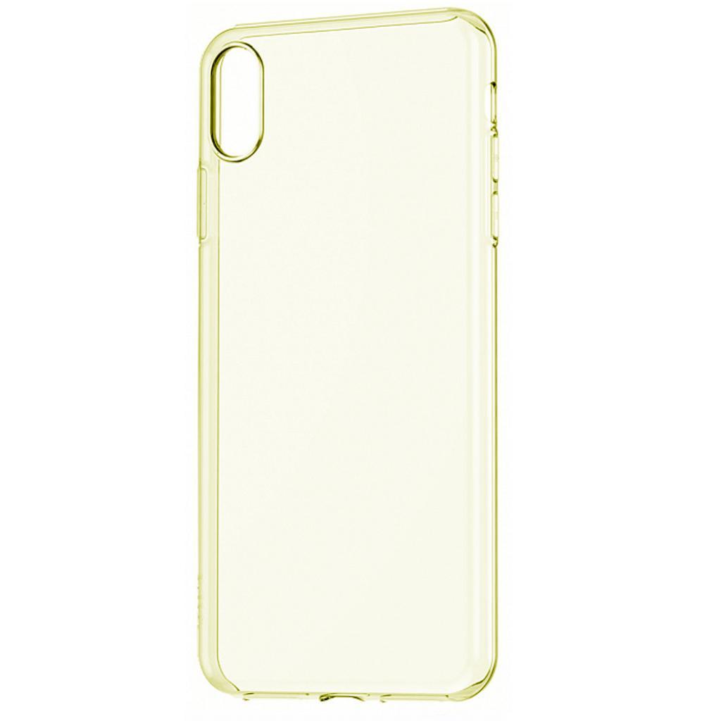 Чехол Baseus для Apple iPhone XS MAX Simple Series, Transparent Gold (ARAPIPH65-B0V), фото 1