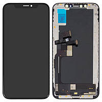 Дисплей для iPhone XS, модуль в зборі (екран і сенсор), з рамкою, с разборки, OLED, оригінал 100%