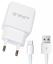 Мережевий зарядний пристрій Grand GH-C01 2USB 2,1A+TypeC