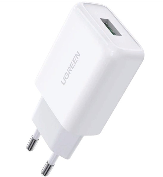 Зарядний пристрій Ugreen Qualcomm Quick charge 3.0 18W White (CD122)