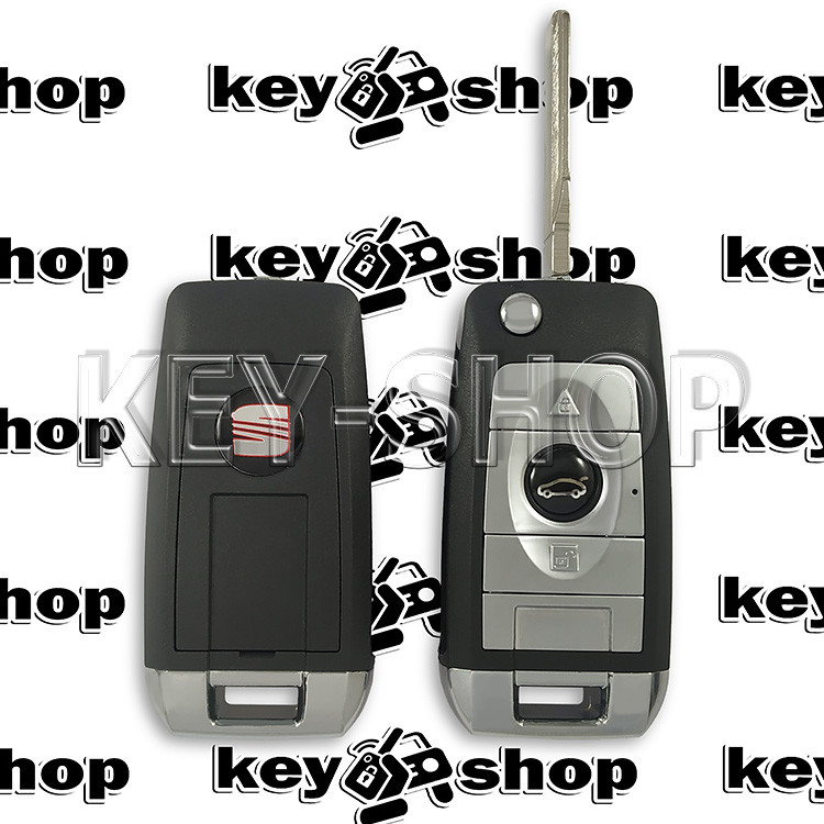 Выкидной ключ Seat (Сеат) - 3 кнопки (Под переделку), лезвие HU66 - фото 2 - id-p1310144974