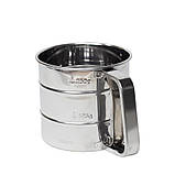 Сито кухоль для борошна з ручкою, фото 4