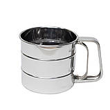 Сито кухоль для борошна з ручкою, фото 5