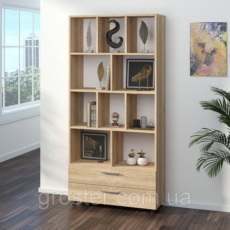 Книжкова полиця-10. Багатоярусна полиця, етажерка, фото 1