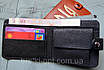 Шкіряне портмоне №1 з Тризубом і візерунком, фото 3