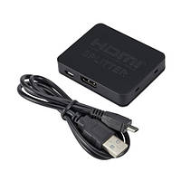 Cплиттер hdmi 1х2 FullHD 3D, компактный