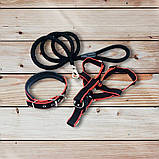 Поводок зі шлейкою для собак міцний до 50 кг 1.5 м Розмір XL Великий Шлейка із повідцем і ошийником 3в1, фото 3