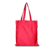 Эко-сумка из плащевки 38 х 40 см, красная
