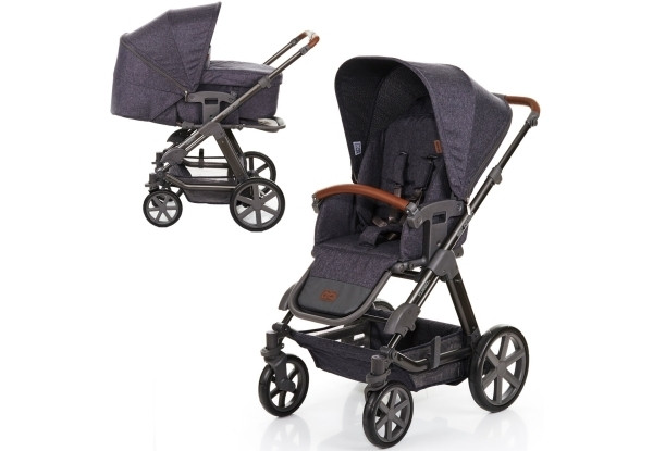 Універсальна коляска 2 в 1 ABC Design TURBO 4T Diamond Collection Asphalt, сірий (1200144/1907)
