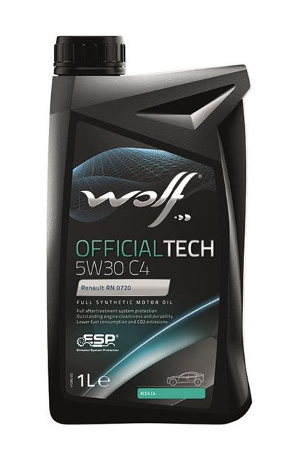 Олива моторна WOLF 5W30 C4 OFFICIALTECH 1 л, фото 1