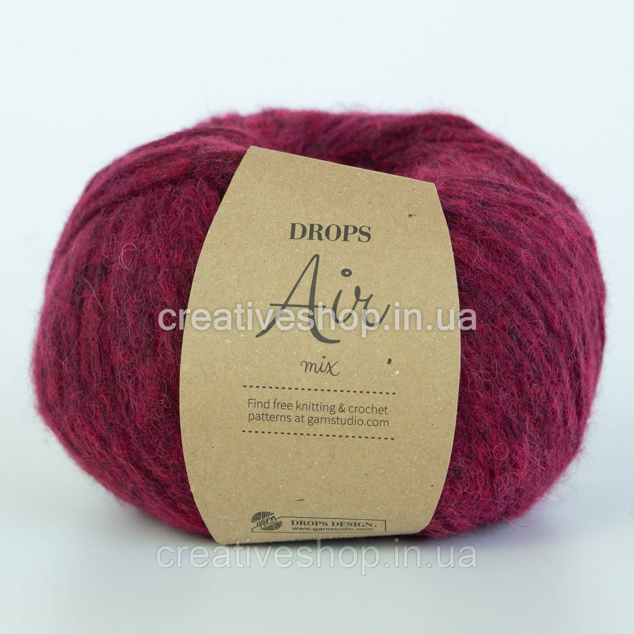 Пряжу Drops Air Mix (кольор 07 ruby red), фото 1