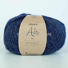 Пряжа Drops Air Mix (колір 09 navy blue)