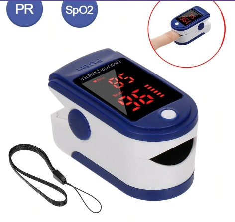 Пульсоксиметр електронний SPO-2 PR Медичний для вимірювання пульсу та сатурації крові