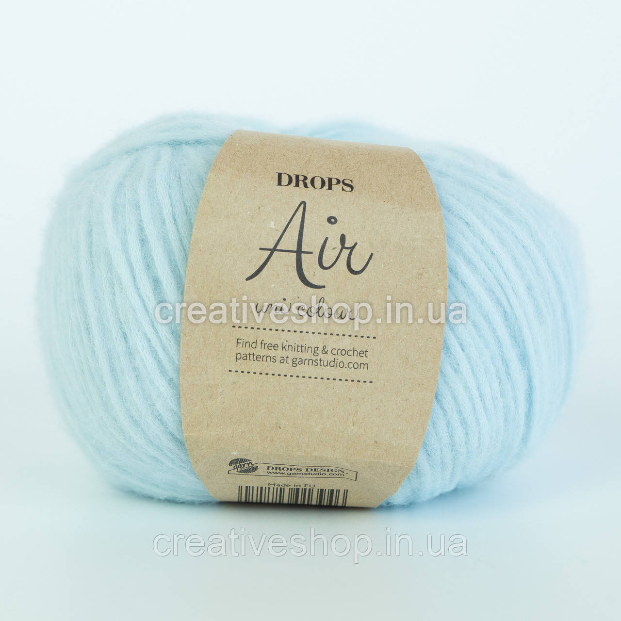 Пряжа Drops Air Uni (колір 18 light green grey)