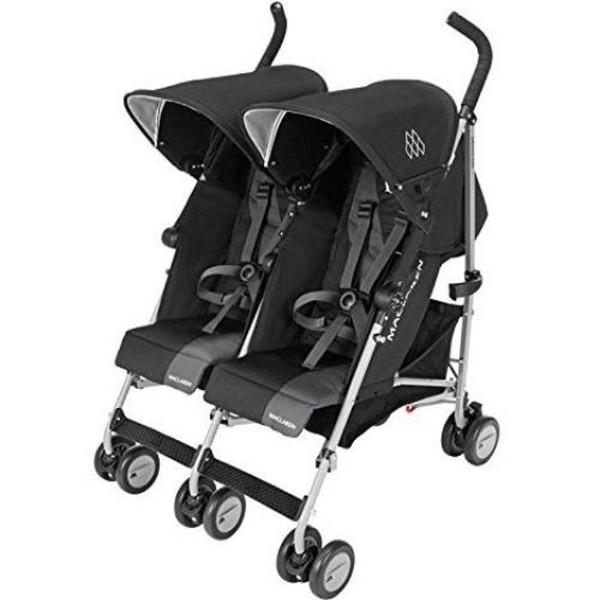 Прогулянкова коляска для двійнят Maclaren Twin Triumph, чорний із сірим (WM1Y120032), фото 1