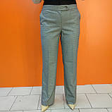 Жіночі сірі брюки класика штани принт, фото 3