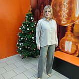 Жіночі сірі брюки класика штани принт, фото 9