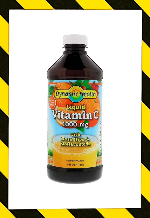 Dynamic Health Laboratories, Liquid Vitamin C, Natural Citrus Flavors, 1,000 mg, 16 fl oz (473 ml)