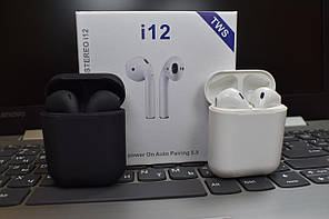 I12 TWS Якісні сенсорні бездротові Bluetooth навушники ОПТ СУПЕРАКЦІЯ — 35%!