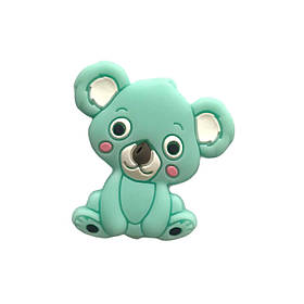 Коала МІНІ (м'ята) силіконова намистина