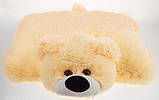 Подушка-іграшка Аліна ведмедик 55 см персикова, фото 2
