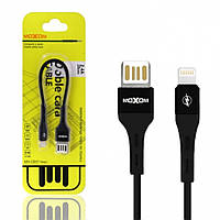 Короткий USB Кабель Micro USB, MOXOM, 0.2м (2,4А)