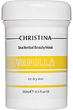 Маска краси "Ваніль" на основі трав для сухої шкіри, 250 мл/Sea Herbal Beauty Mask Vanilla