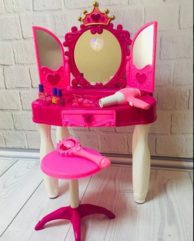 Трюмо дитяче туалетний столик 661-20 з MP3 і пультом управління чарівна паличка