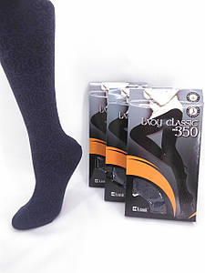 Теплі колготки 350 3 "Кружево" Сірий