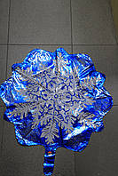 Гелієвий фольгований фігурний куля сніжинка