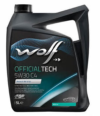 Олива моторна WOLF 5W30 C4 OFFICIALTECH 5 л