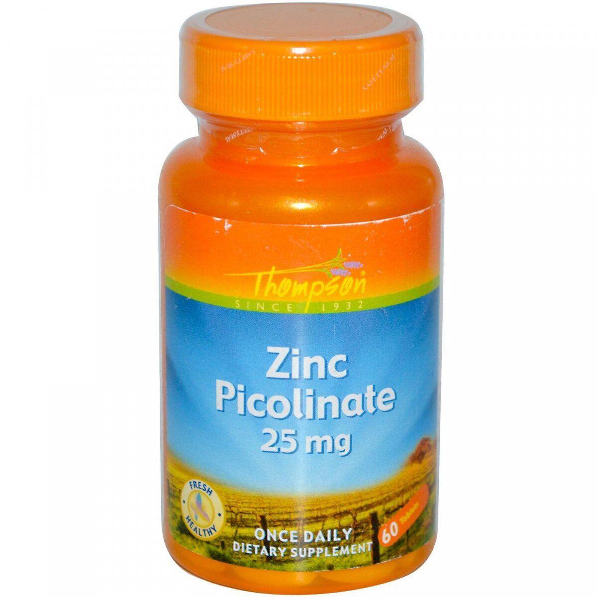 Zinc Picolinate Thompson 25 mg 60 Tabs