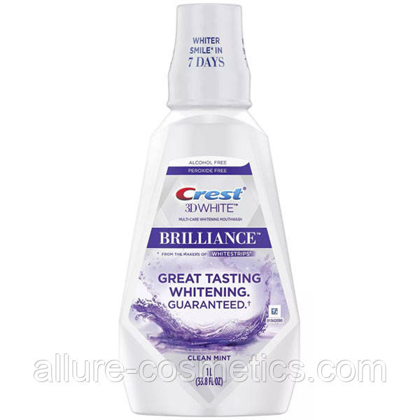 Засіб для полоскання порожнини рота + вибілювання Crest Brilliance mouthwash 1L
