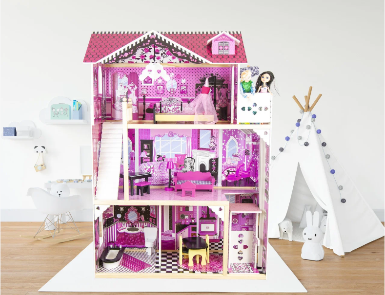 Кукольный домик игровой для Барби AVKO Вилла Барселона лифт + Led ...