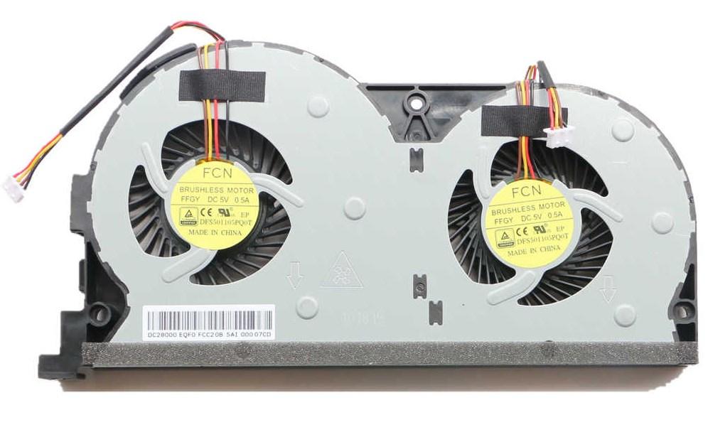 Оригінальний вентилятор Lenovo Y50, Y50-70, Y50-70AF (4pin + 4pin) - кулер FAN для ноутбука, подвійний