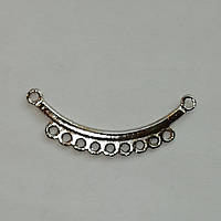 Фурнитура конектор для ожерелья Цвет: Античное серебро, 36 х 5 мм упаковка 10 шт.
