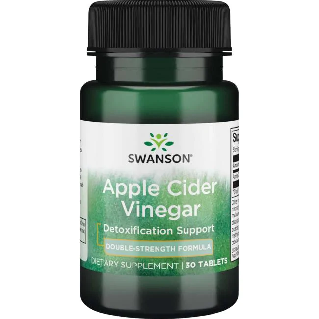 Поліпшення травлення - Таблетки яблучного оцту, 200 мг, 30 таблеток / Apple Cider Vinegar